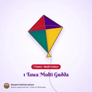 1 Tawa Multi Gudda – Basant kite for Lahore