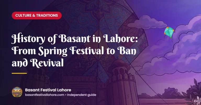 History of Basant in Lahore: From Spring Festival to Ban and Revival – Basant Festival Lahore