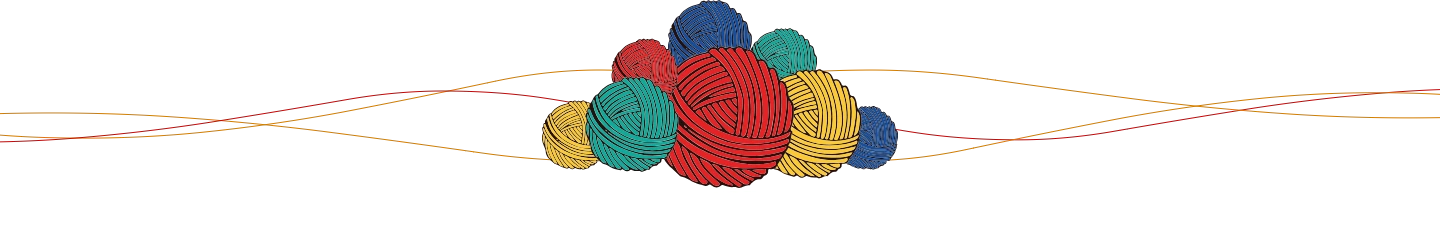 Colourful kite string pinna balls with dor lines
